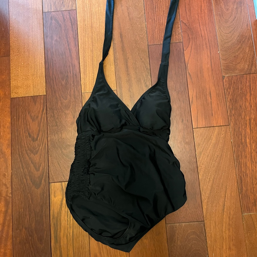 Black Maternity Bathing Suit